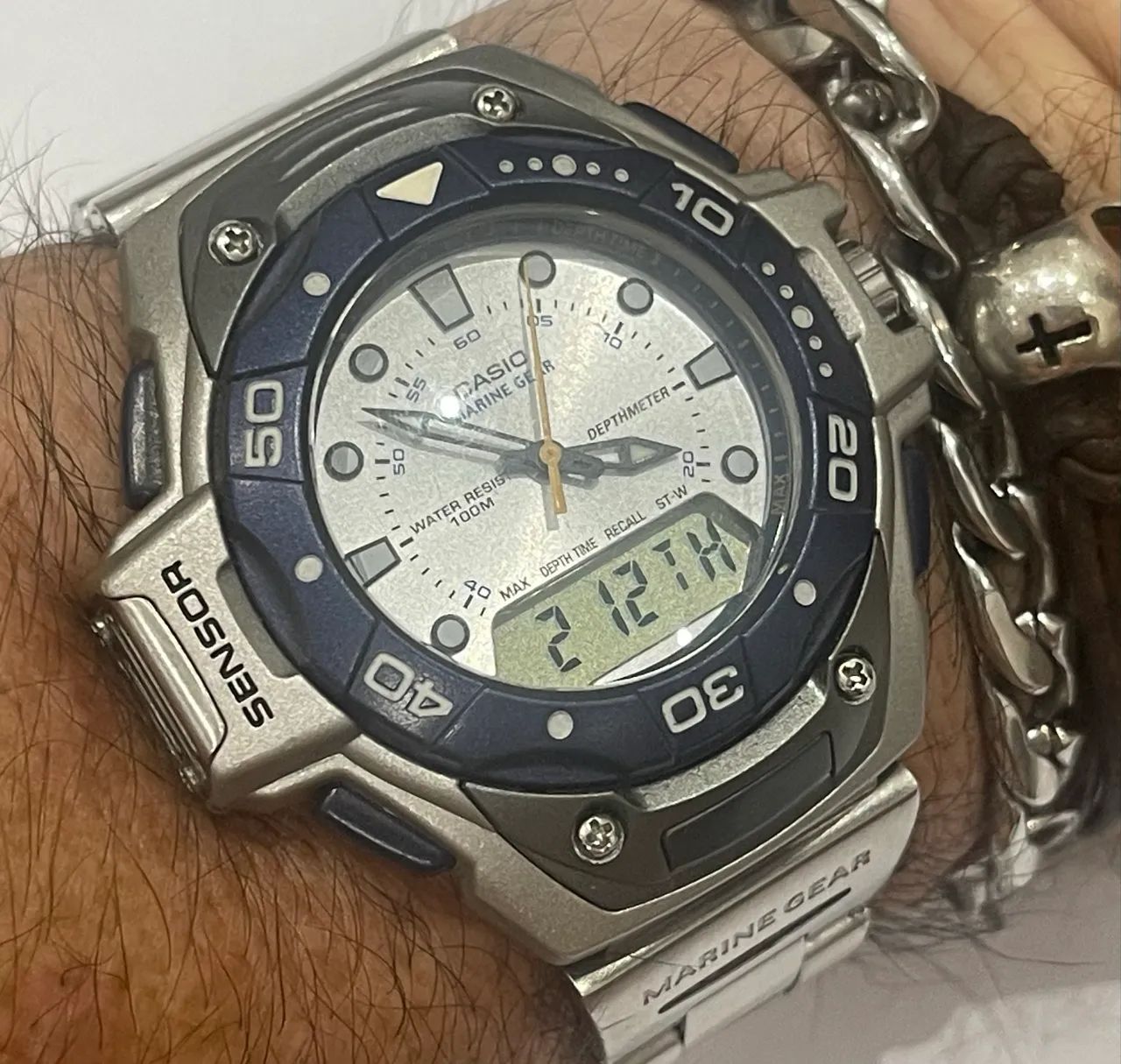 Casio Marine Gear MRS-301 Módulo 2385 WR100m Vintage 