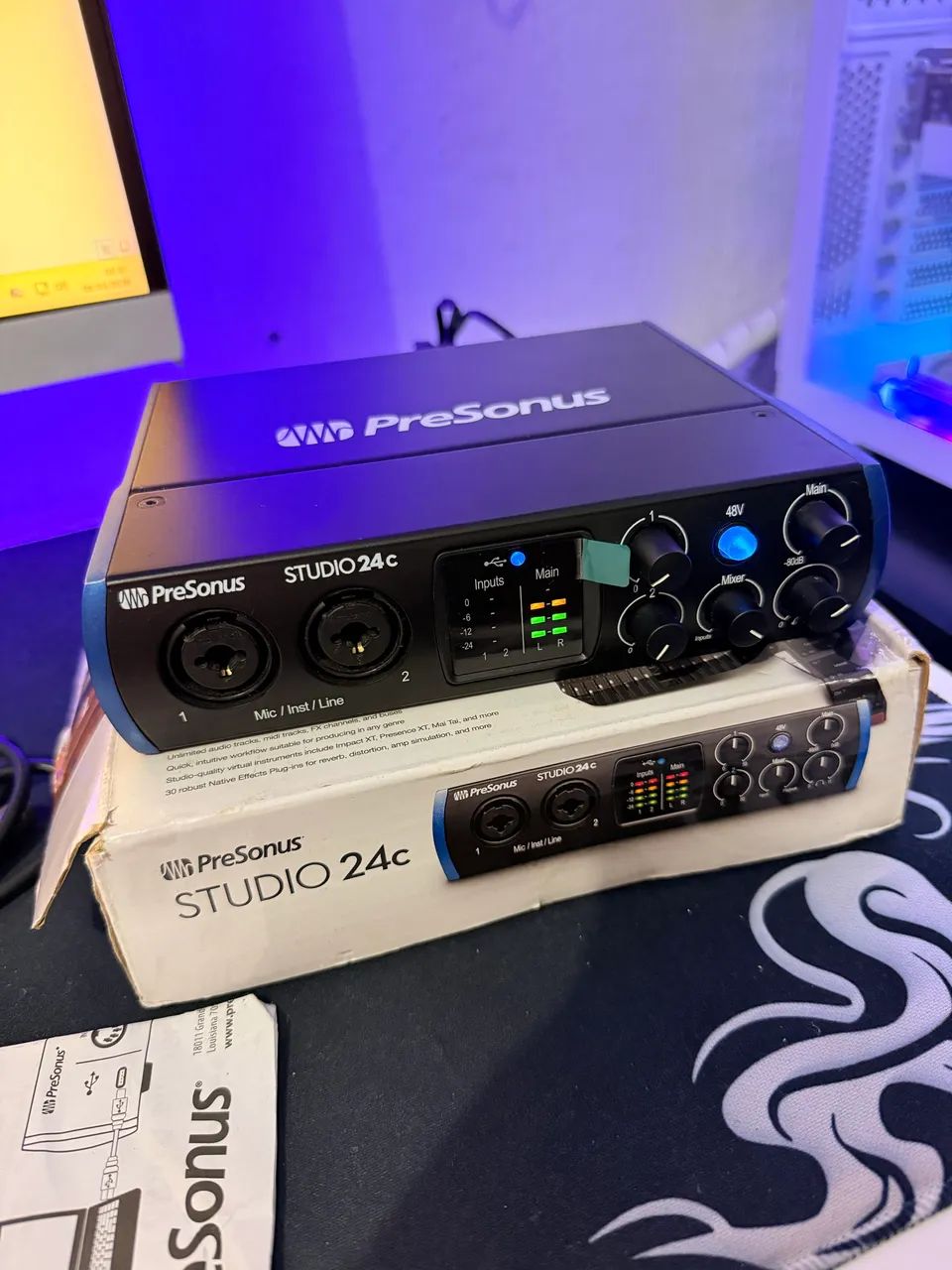 Interface De Áudio PreSonus Studio 24c