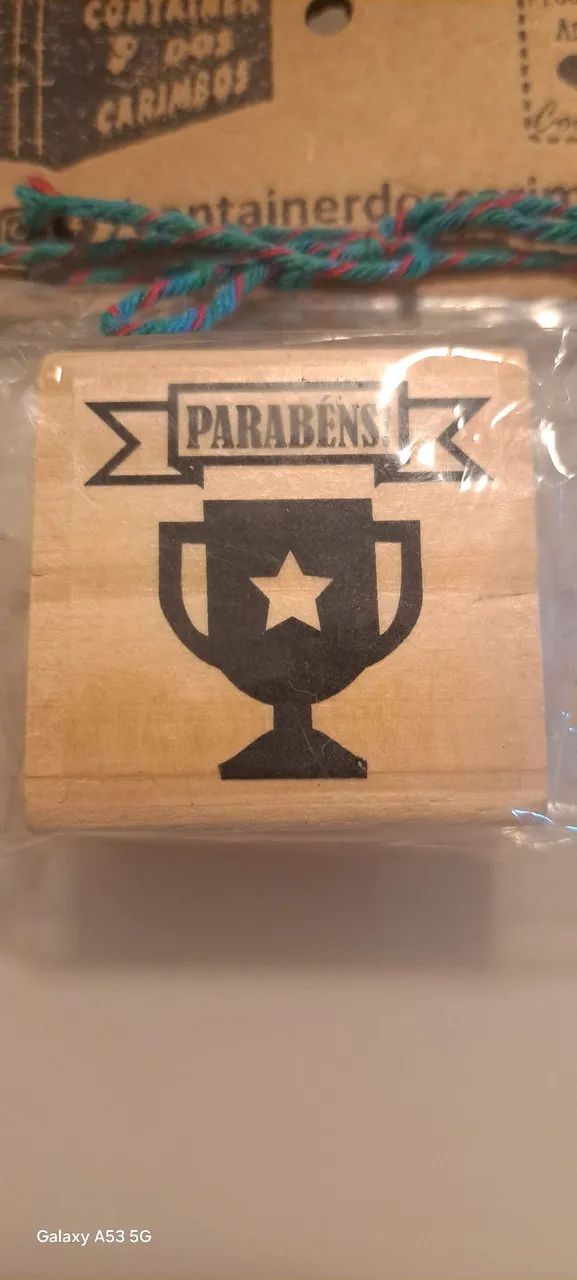 Carimbo parabéns 