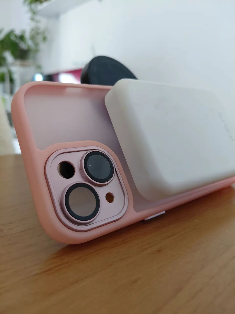 Kit Capinha iPhone Rosa (MagSafe) + Power Bank Magnético IT-BLUE - Foto 2