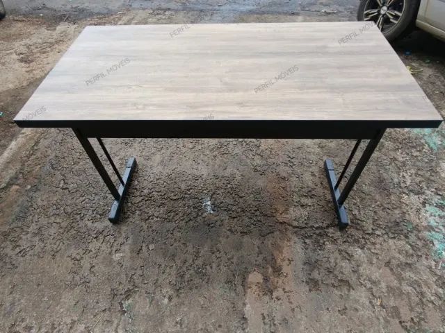 MESA RETA 150X60 SEM GAVETA ENTREGAMOS COM FRETE - Foto 3