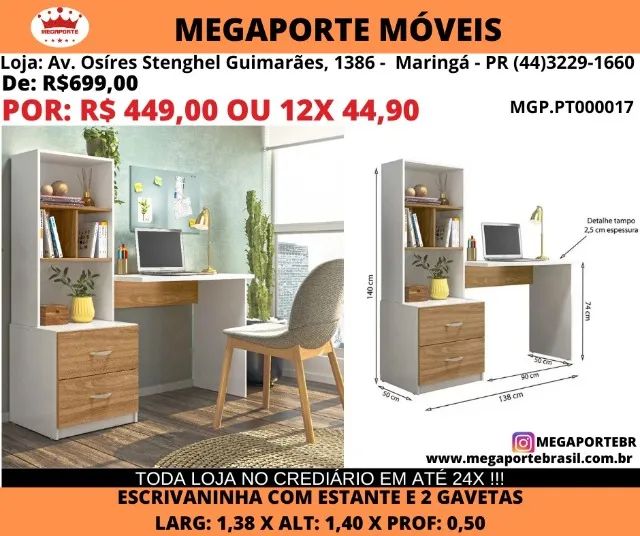 ESCRIVANINHA C/GAVETA