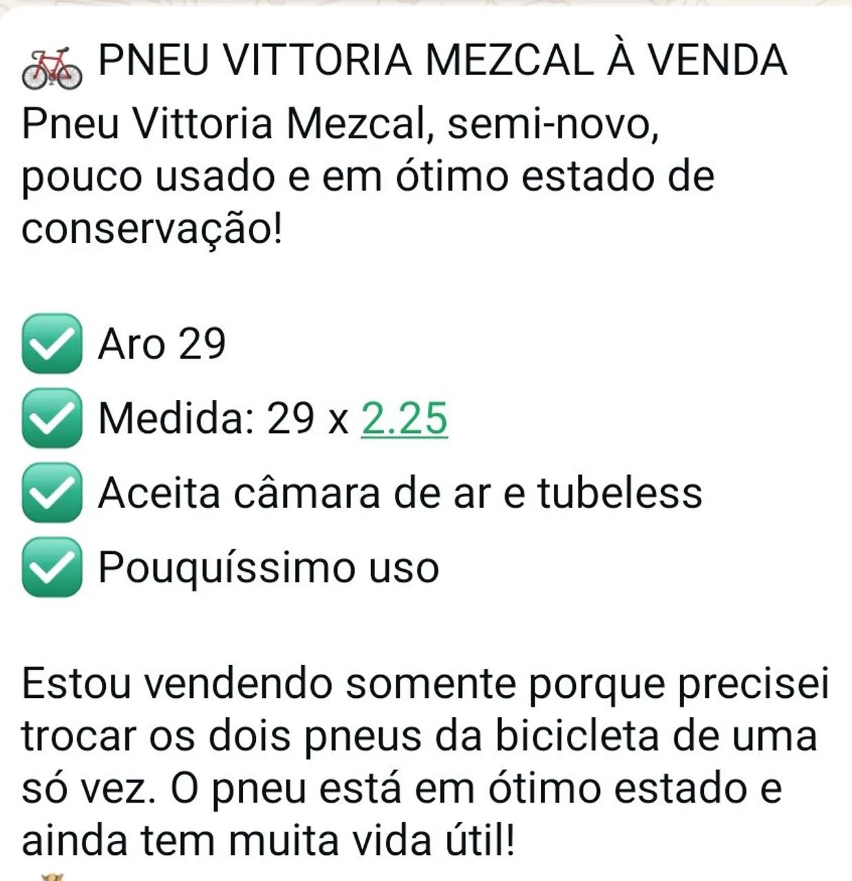 PNEU MEZCAL ARO 29 TUBELESS - Foto 2