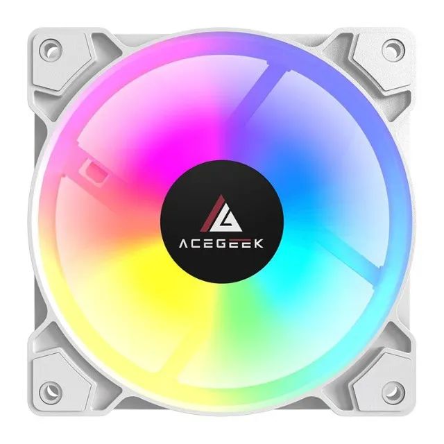FAN ARGB 120mm Acegeek - branco - Foto 2