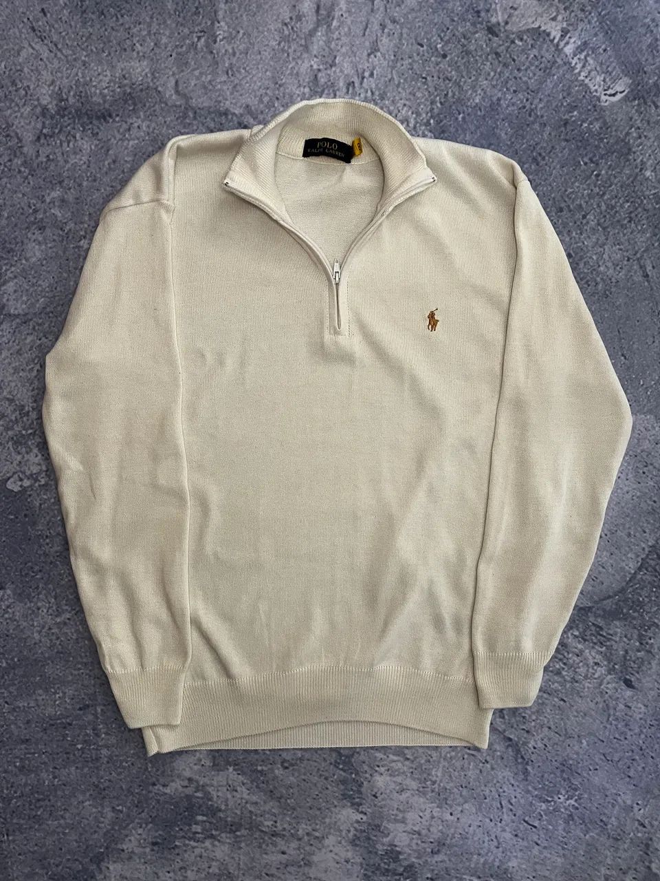 Quarter Zip Ralph Lauren - Branco 