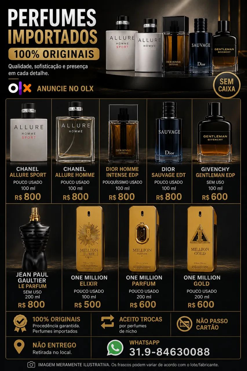 Perfumes Designer Originais 