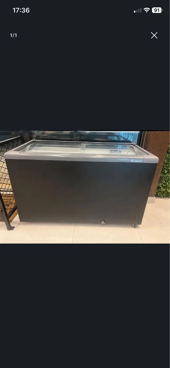 Freezer plano com vidro gelopar - Foto 4