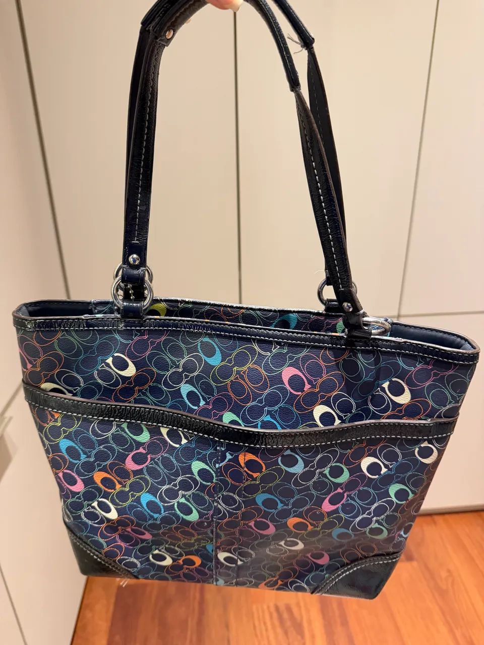 Bolsa Tote Coach Colorida - Foto 5