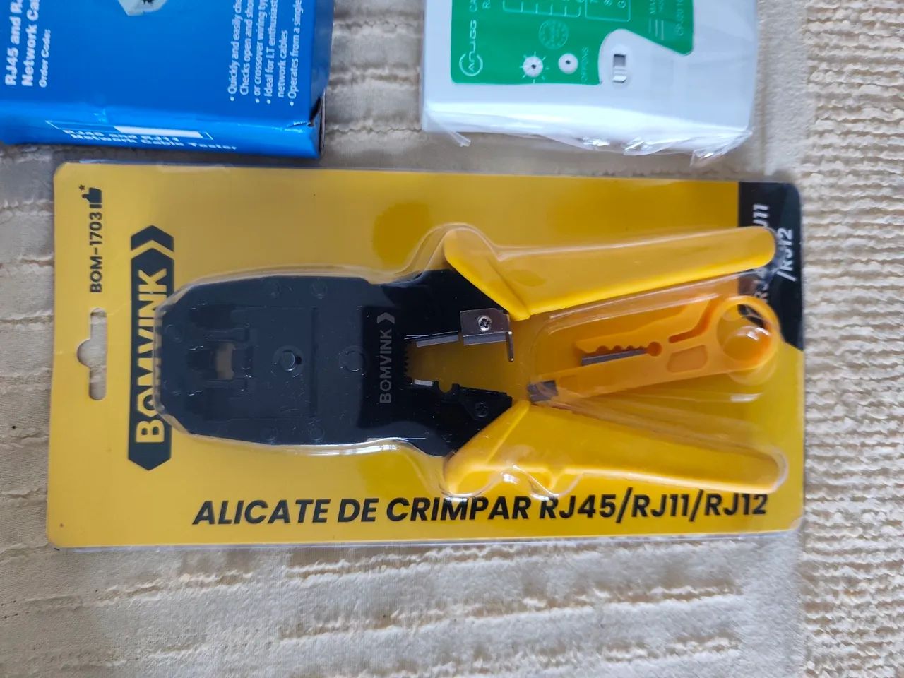 Alicate para cabo de réde e testador novos lacrado última peça  - Foto 2