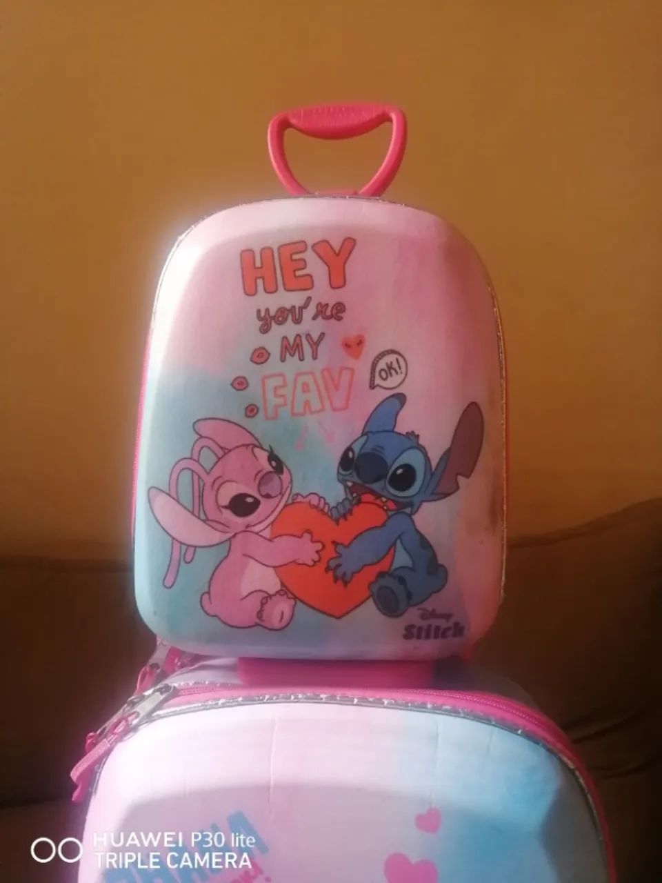 Kit Mochila 3D + Lancheira Stitch Disney - Foto 2