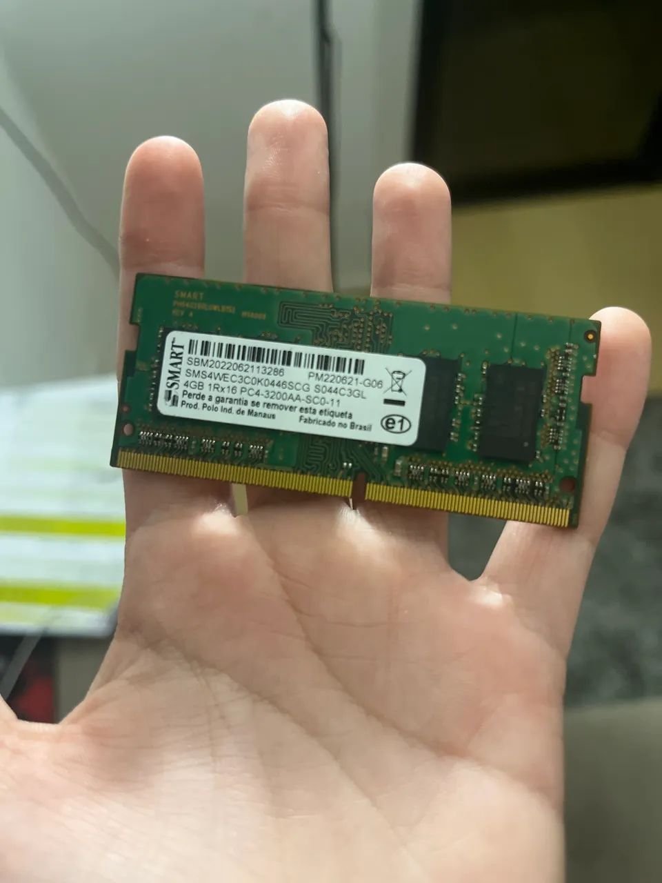 Memória ram de notebook 