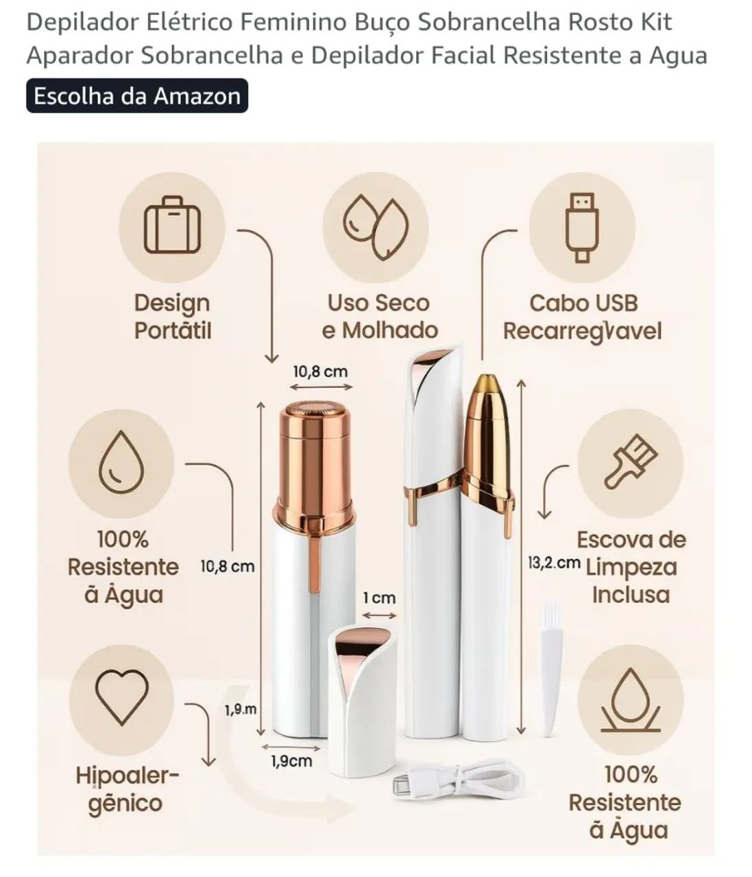 Caneta depiladora 