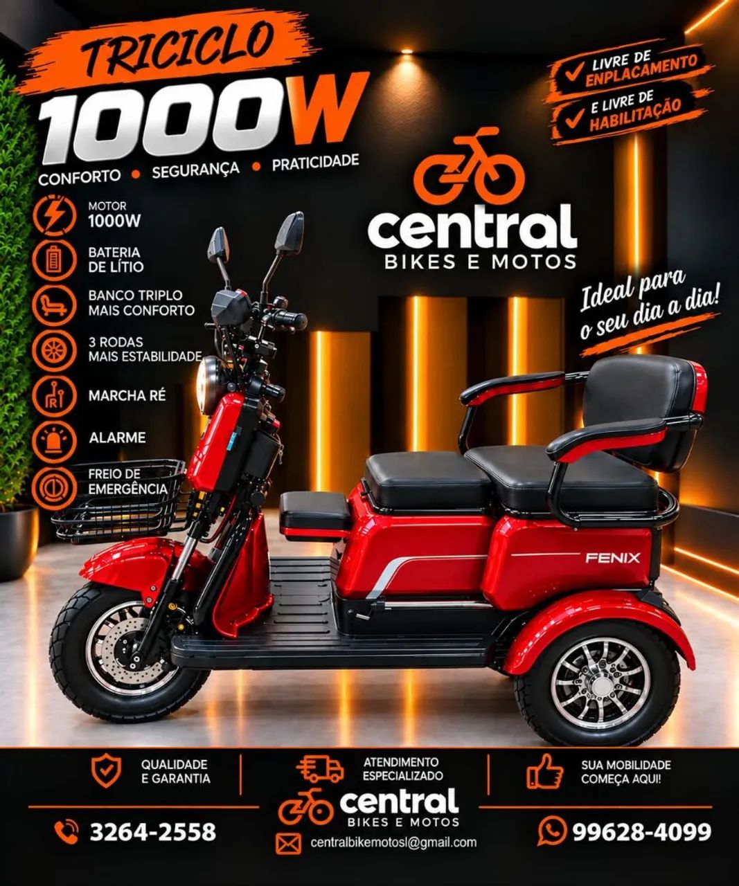 Triciclo FENIX 1000w
