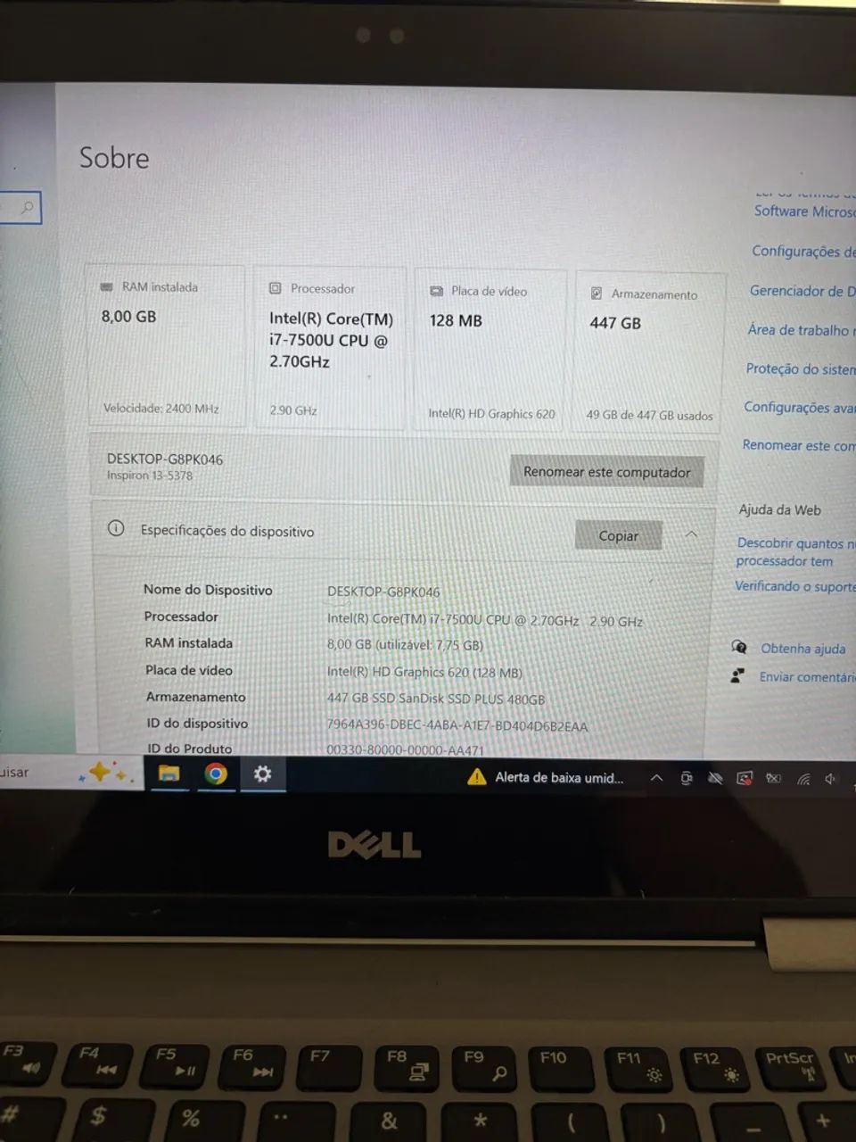 Notebook Intel Core i7, 480 SSD, 8 Gb RAM  - Foto 3