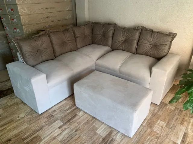 Sofá PARIS C/ PUFF PROMOÇÃO - Foto 2