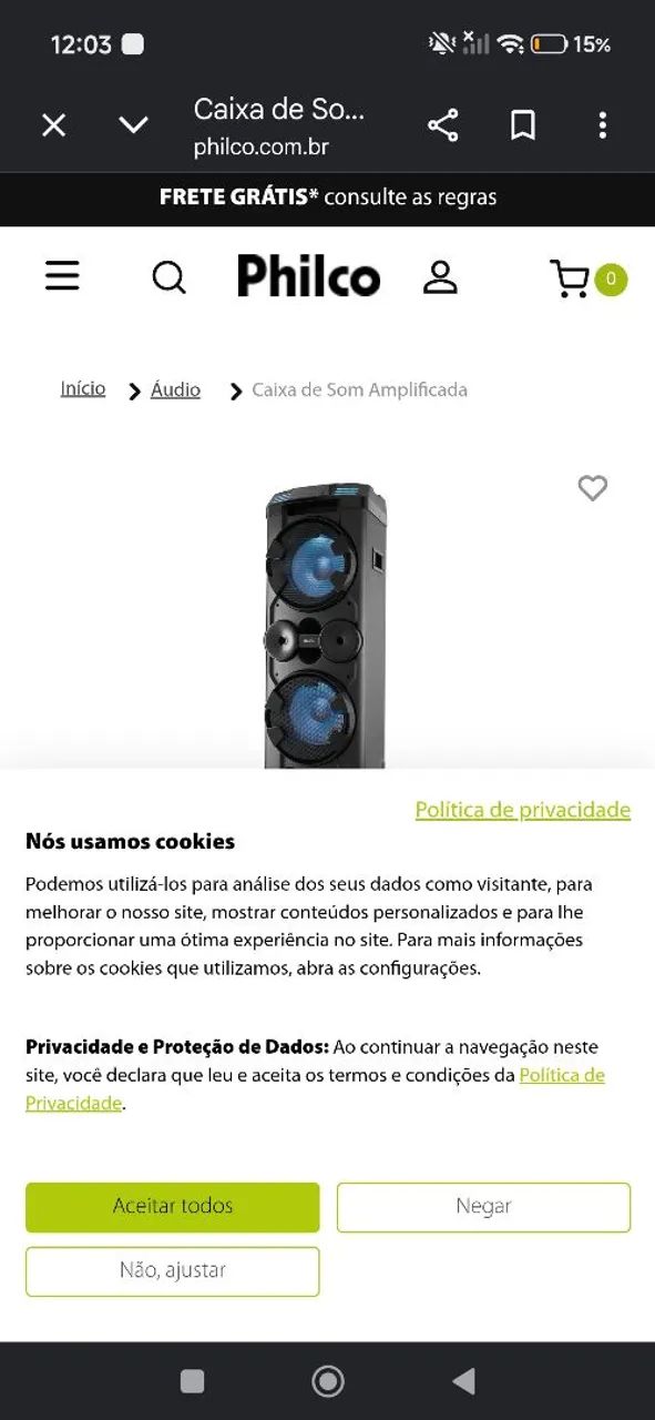 Caixa Philco pcx20000