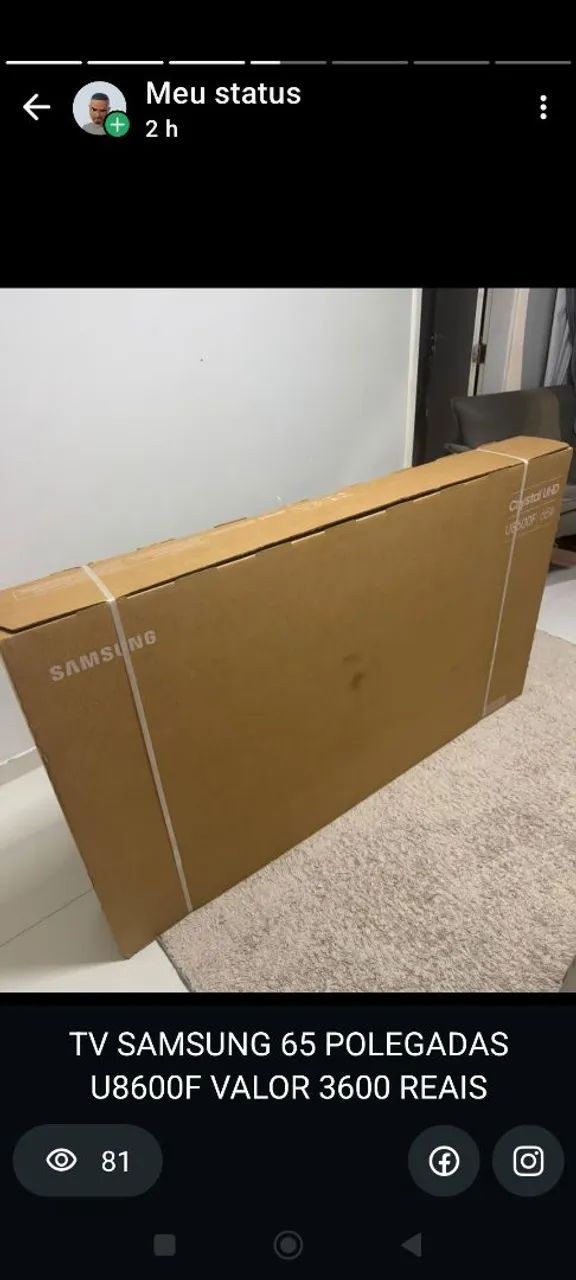 Televisão Samsung 65 polegadas 