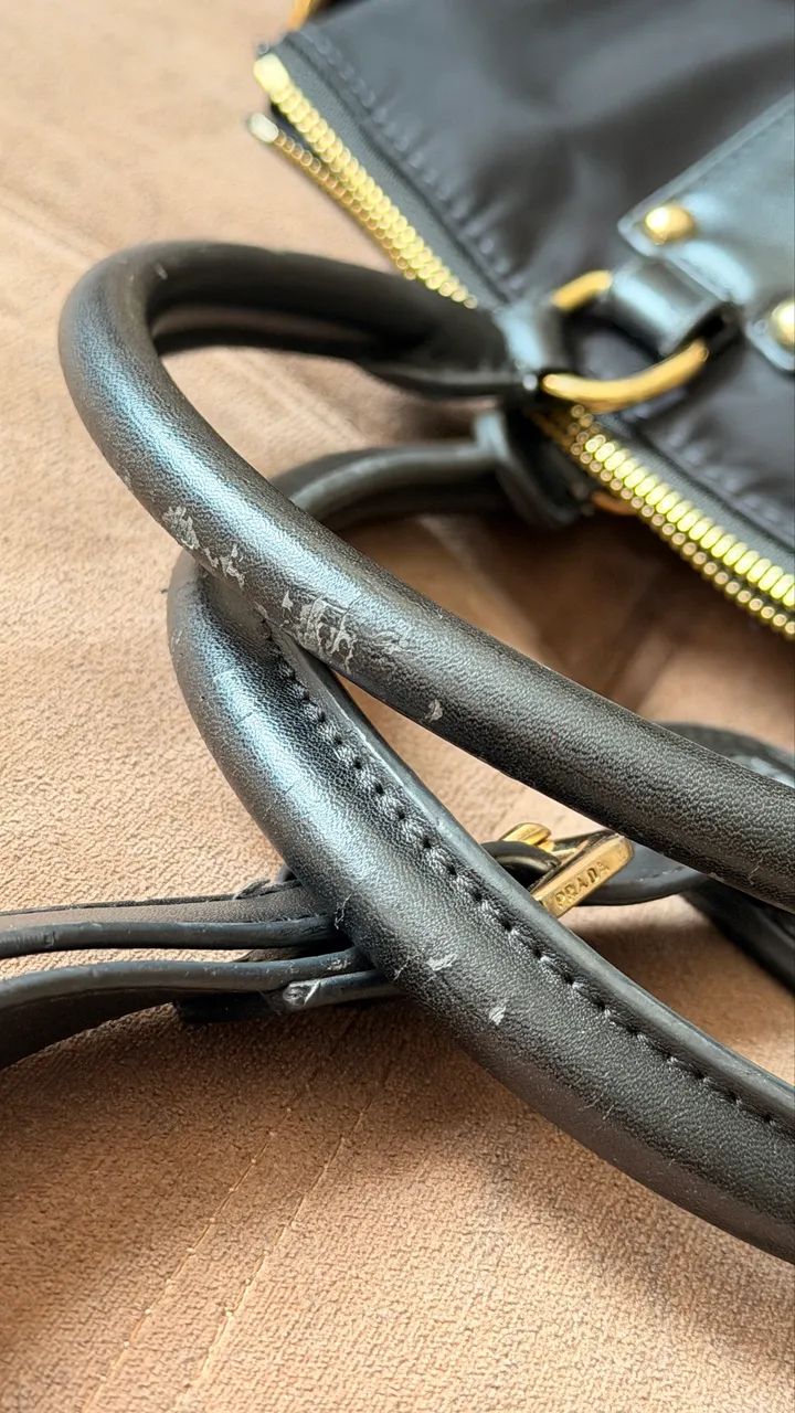 Bolsa Prada Preta em Nylon - Foto 4