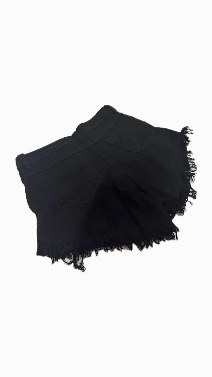 Shots jeans preto premium  - Foto 4