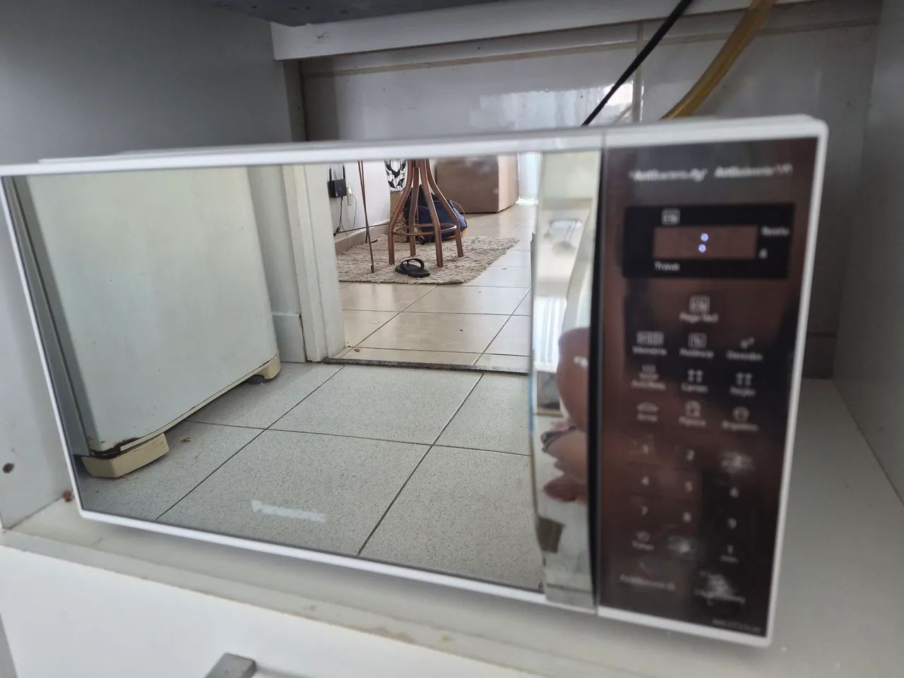 Micro-ondas 21l branco espelhado - Foto 2