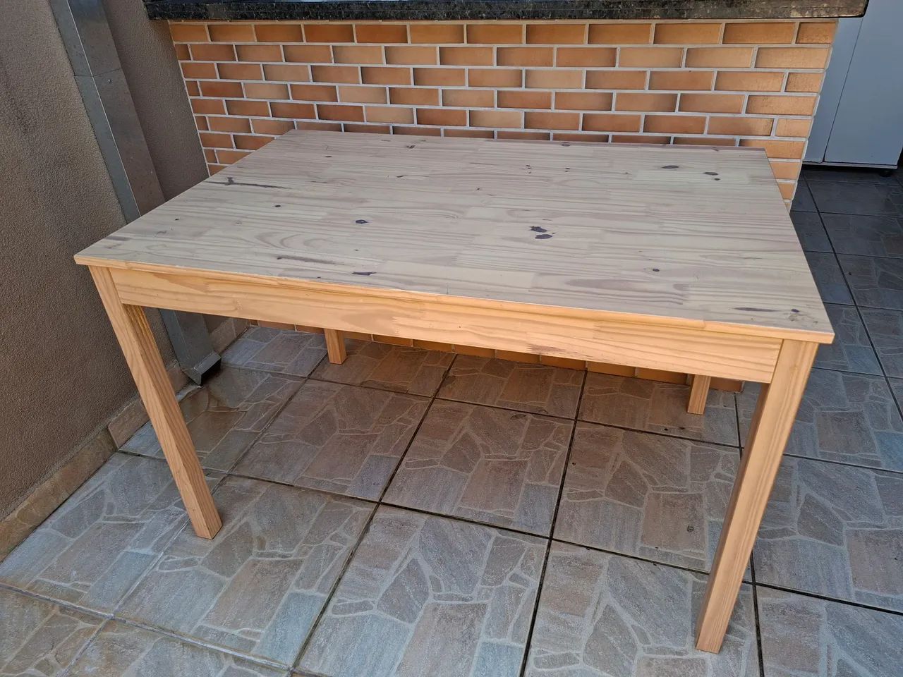MESA MADEIRA MACIÇA TOK STOK