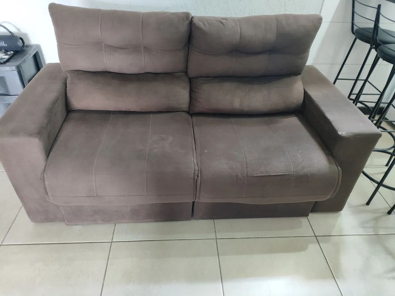 Sofá retrátil 3 lugares 