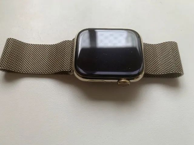 Relógio Apple Watch séries 9 dourado 45MM - Foto 2