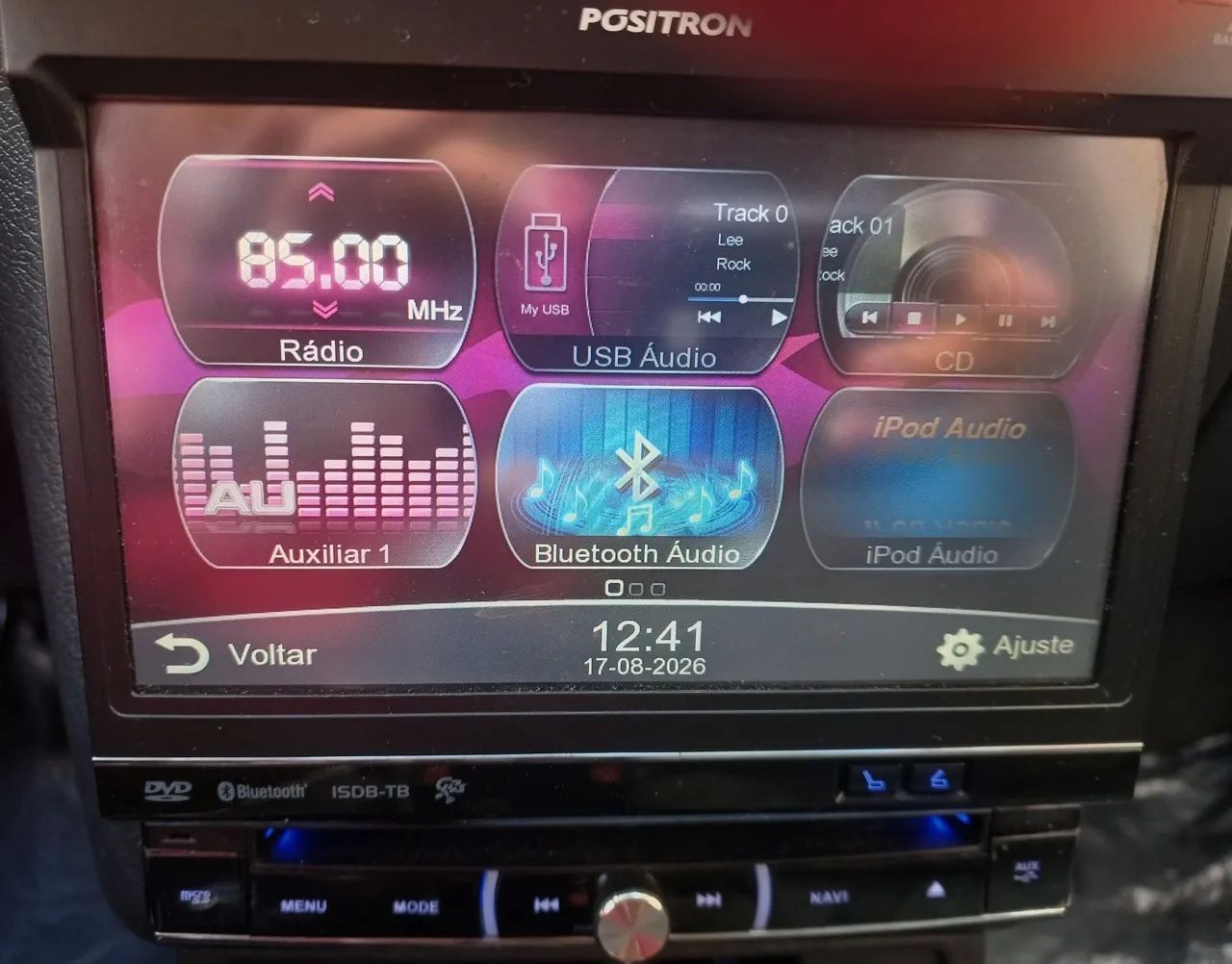 Multimídia Retrátil Pósitron SP 6900 NAV Com Tv - Foto 2
