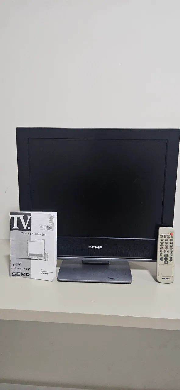 Tv monitor SEMP 20 polegadas com controle original e manual