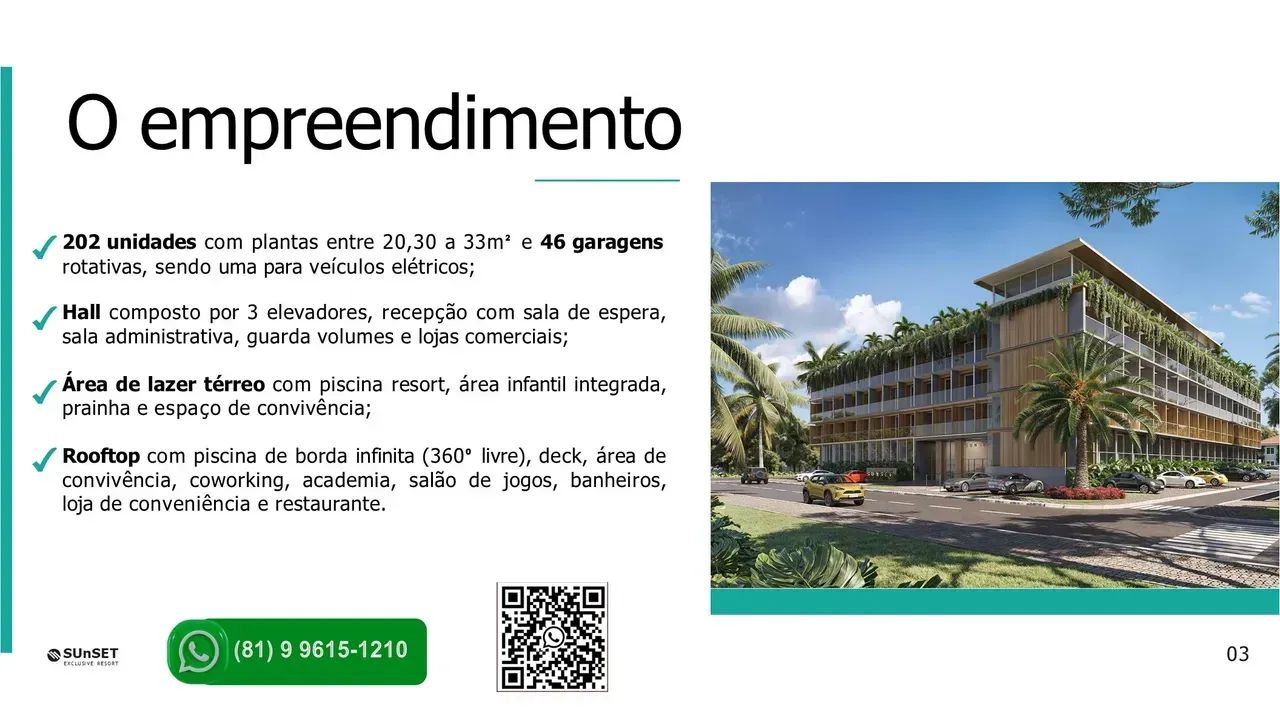 PORTO DE GALINHAS - Flat 20 m² com 1 quarto lazer super completo - Foto 5