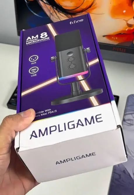 Microfone GAMER FIFINE AM8!! LACRADO!! PROMOÇÃO!! - Foto 4