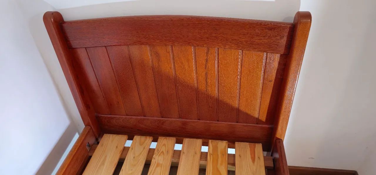Cama de madeira maciça padrão solteiro (Super Resistente) - Foto 4