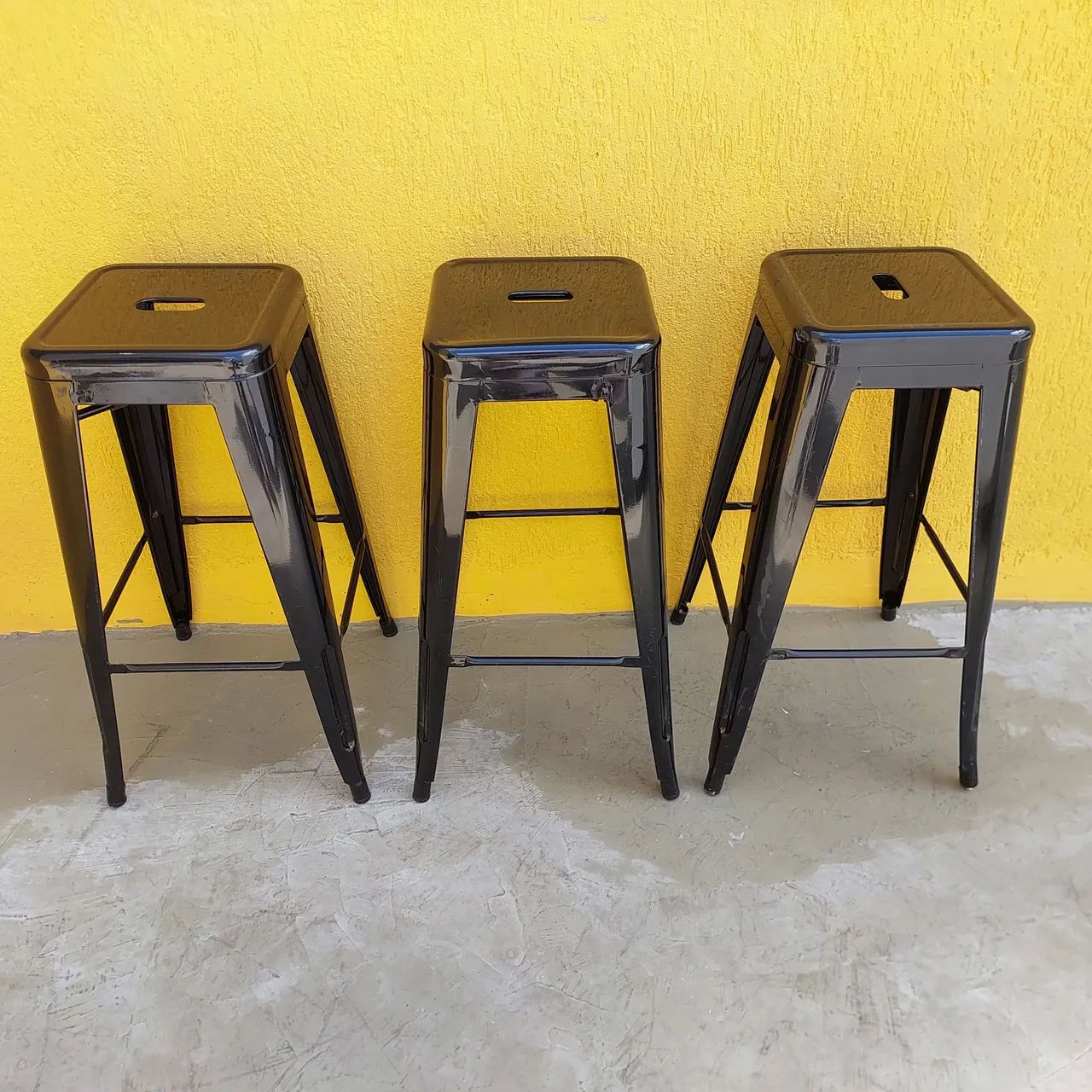 Banqueta em aço alta - Foto 3