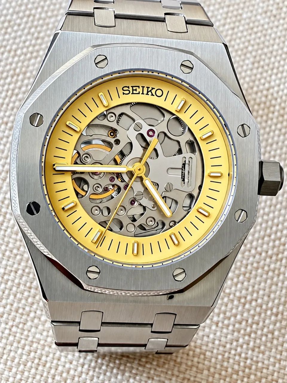 Seiko MOD royal oak skeleton