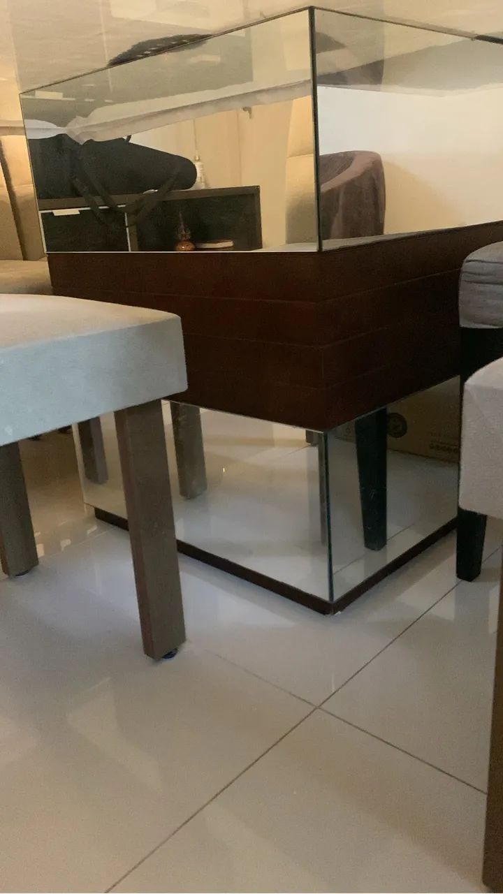 Mesa de vidro 8 lugares  - Foto 2
