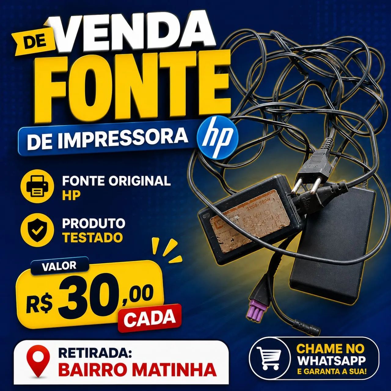 Fonte de impressora hp