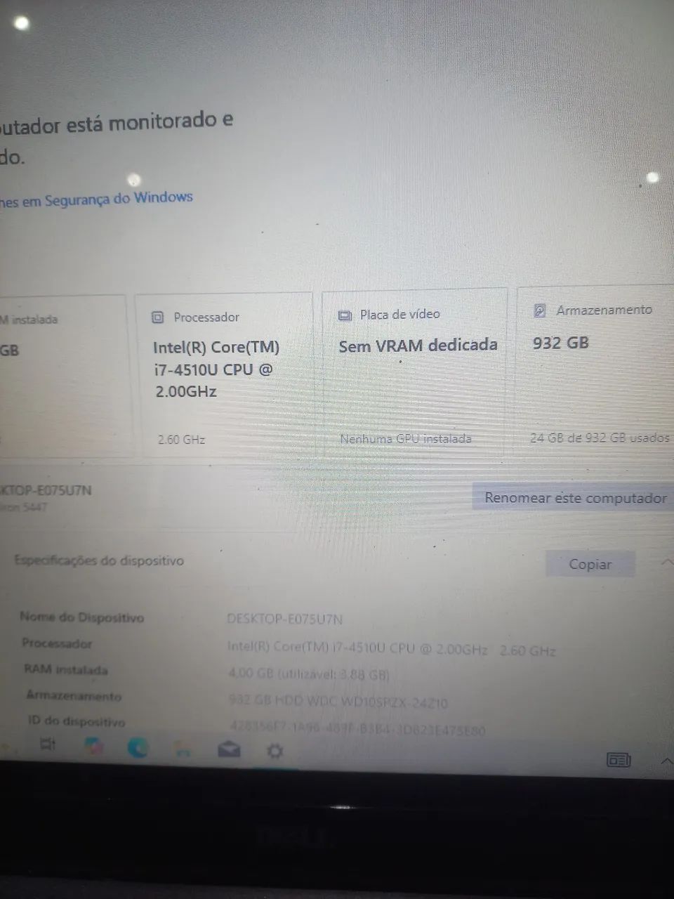 Lote de 4 notebooks Dell no estado  - Foto 2