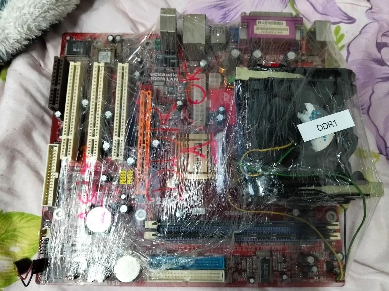 Lote com 4 placa mãe DDR 1 completa  - Foto 4
