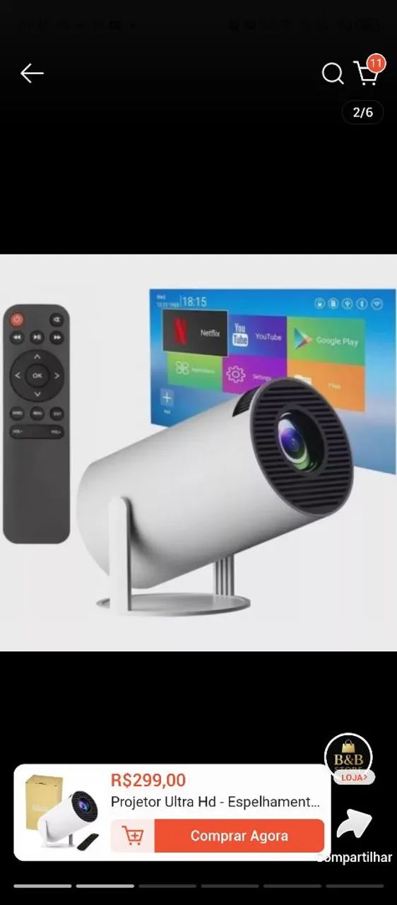 Projetor 4k hd 150 polegadas  - Foto 2