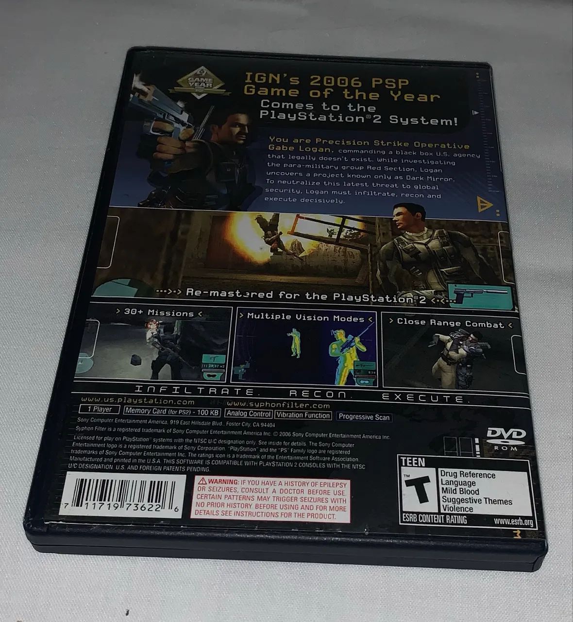 PlayStation 2 Syphon Filter Dark Mirror original completo - Foto 4
