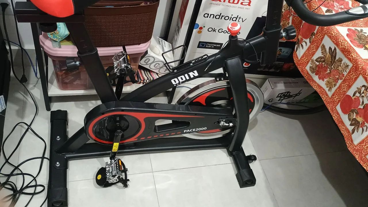 Bike Ergométrica Spinning Odin Fit Original Nova 