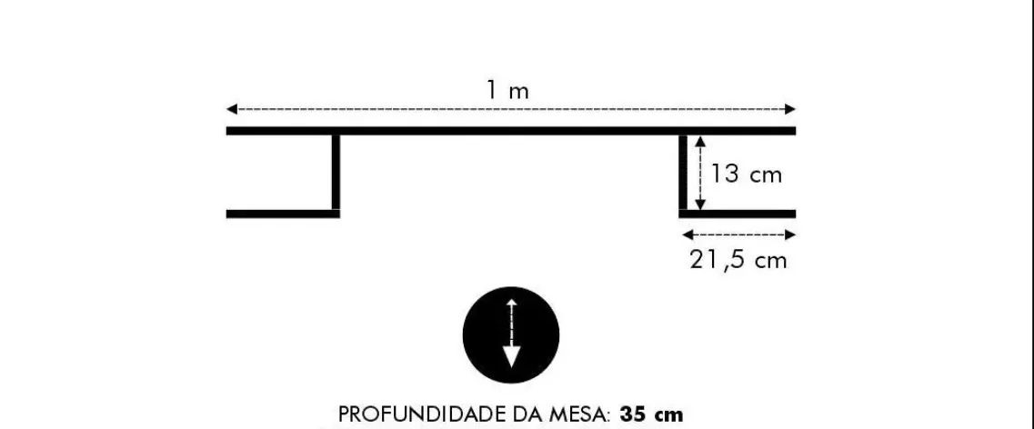 Mesa suspensa de MDF - Foto 4