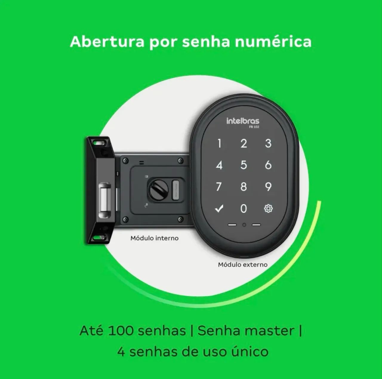 Fechadura digital INTELBRAS - vendemos instalada 