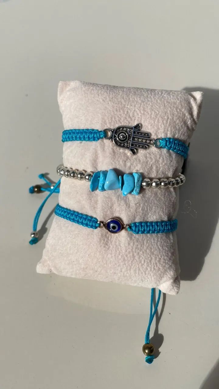Kit pulseira macrame