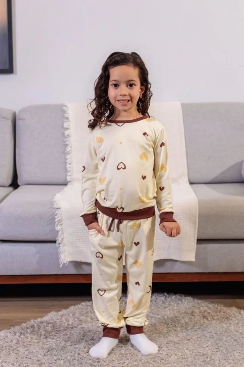 Pijama infantil Suede Premium e algodão  - Foto 2