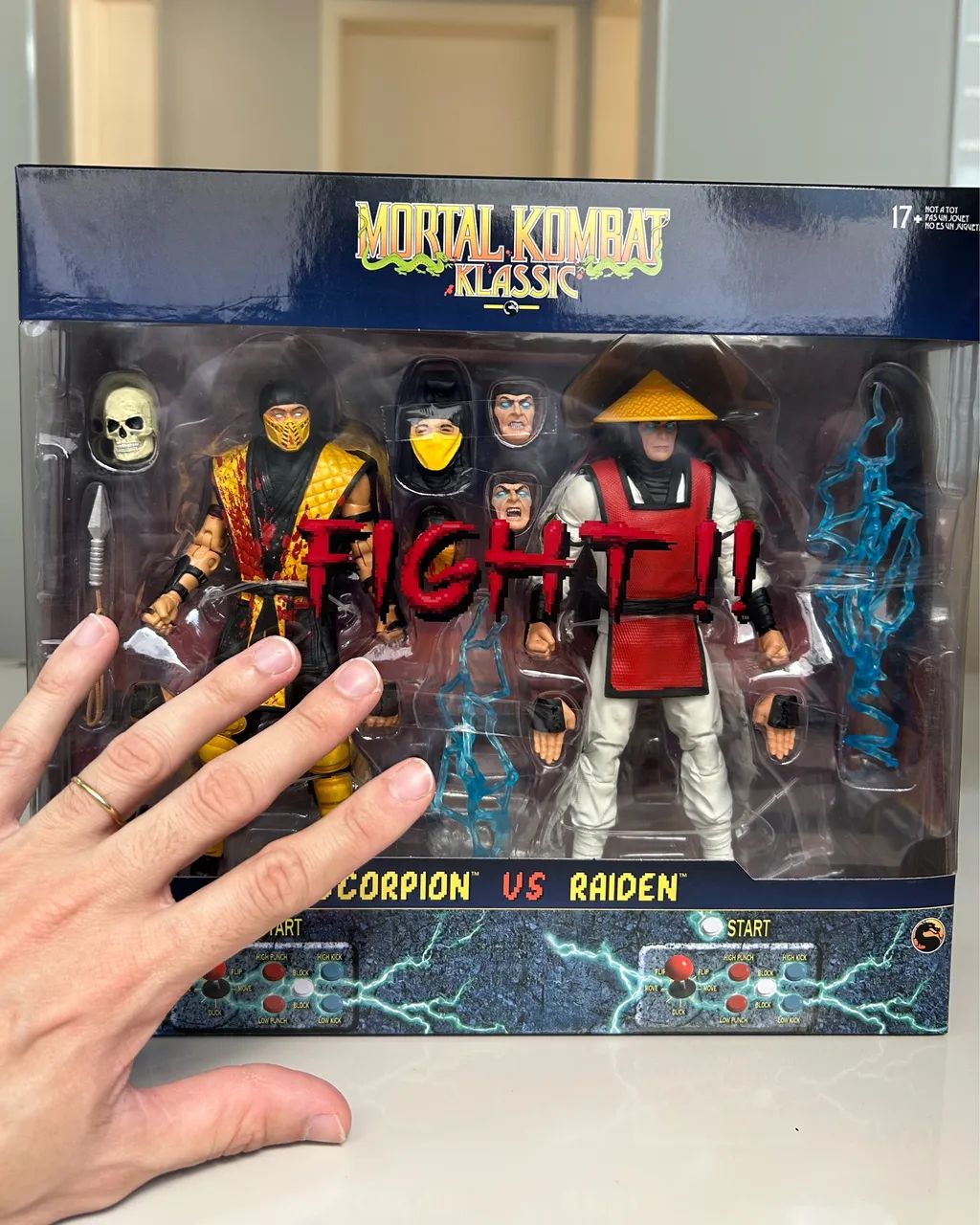 Combo Mortal Kombat Mcfarlane Toys Original Scorpion e Raiden Action Figures Bonecos - Foto 5