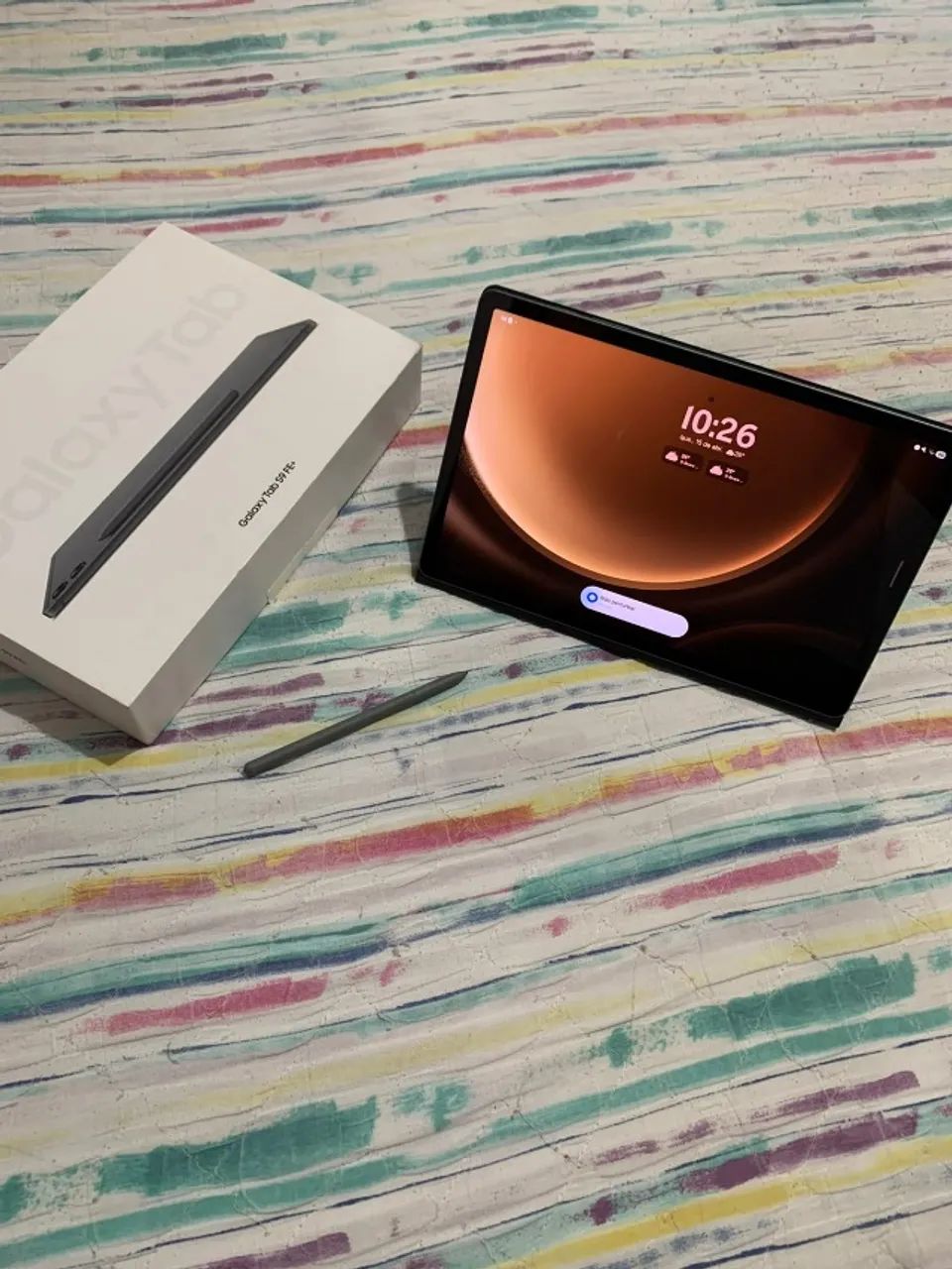 Tablet Samsung Tab S9 FE Plus + S Pen + Capa