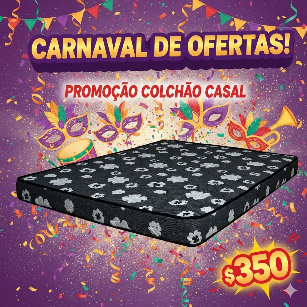 Colchão casal novo 