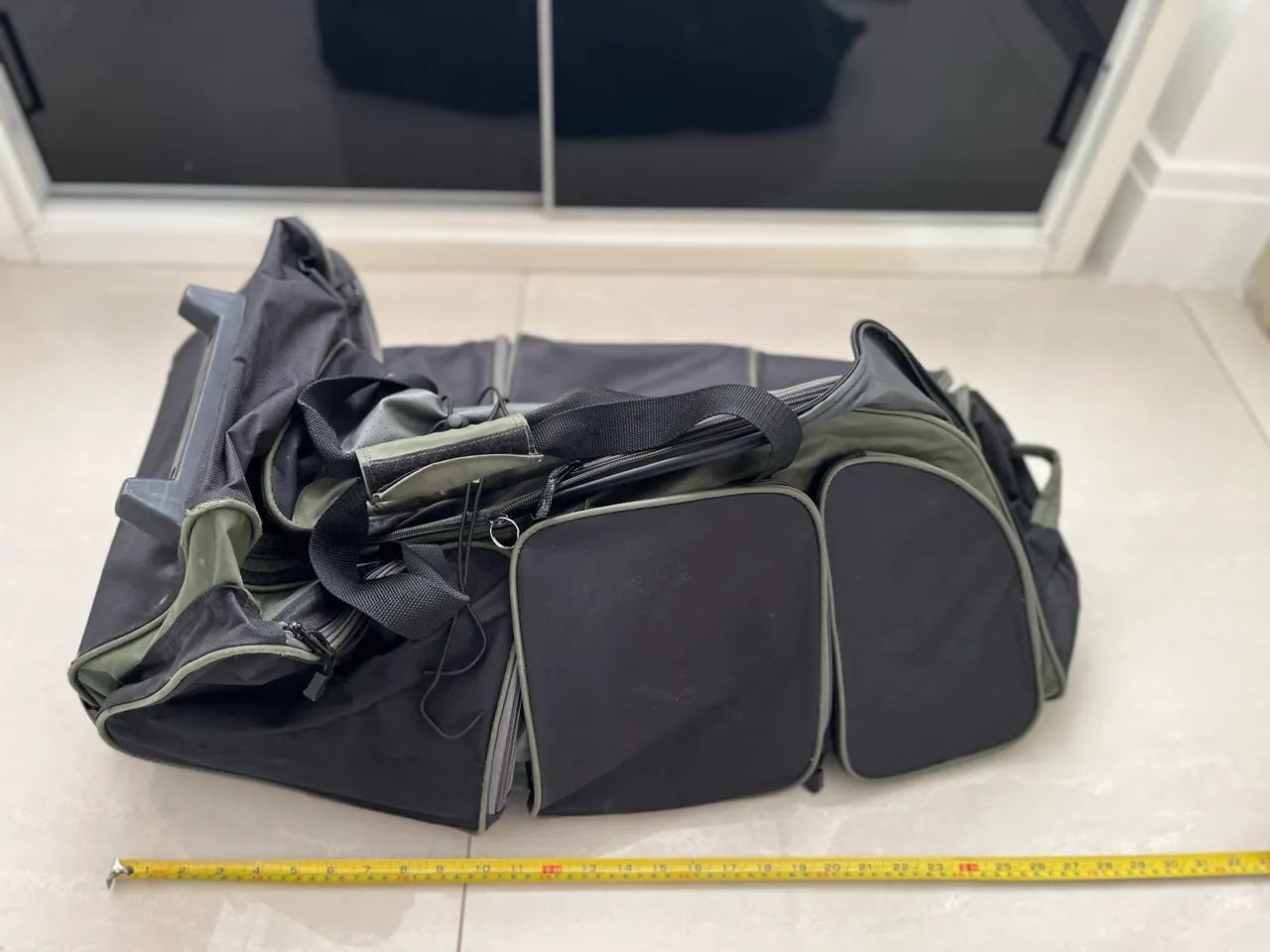 Mala bolsa rodinha grande com bolsos - Foto 3