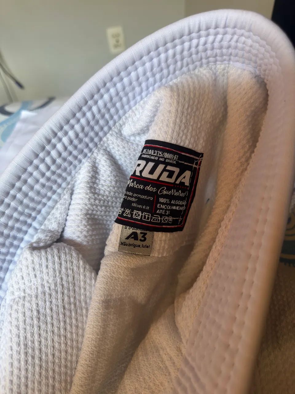 Kimono Jiu-Jitsu RUDA A3 Branco - Foto 4